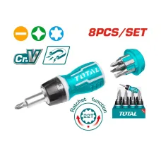 Հարվածային պտուտակահանների հավաքածու 8/1 TOTAL TACSDS1726 Հարվածային պտուտակահանների հավաքածու 8/1 TOTAL TACSDS1726