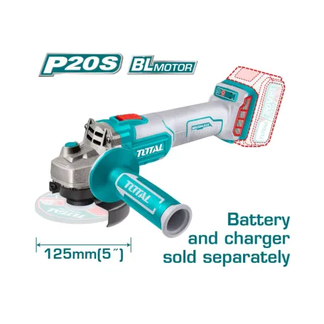 ԱՀՄ մարտկոցային TOTAL TAGLI201258 20Վ 125մմ