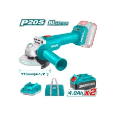 ԱՀՄ մարտկոցային TOTAL TAGLI20157 20Վ 115մմ ԱՀՄ մարտկոցային TOTAL TAGLI20157 20Վ 115մմ