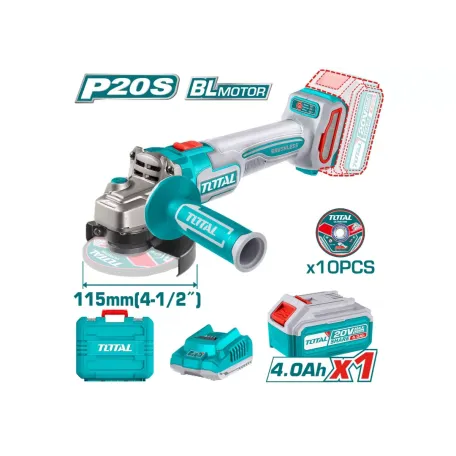 ԱՀՄ մարտկոցային TOTAL TAGLI211541 20Վ 115մմ