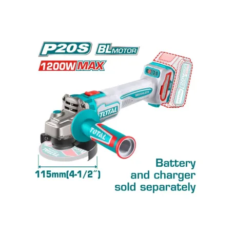 ԱՀՄ մարտկոցային TOTAL TAGLI221153 20Վ 115մմ