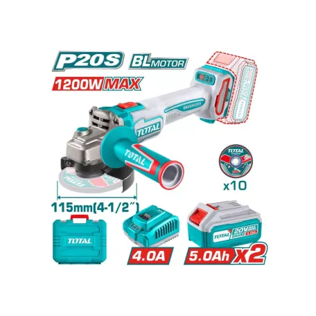 ԱՀՄ մարտկոցային TOTAL TAGLI2211532 20Վ 115մմ ԱՀՄ մարտկոցային TOTAL TAGLI2211532 20Վ 115մմ