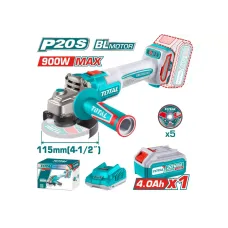 ԱՀՄ մարտկոցային TOTAL TAGLI261521 20Վ 115մմ ԱՀՄ մարտկոցային TOTAL TAGLI261521 20Վ 115մմ