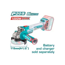 ԱՀՄ մարտկոցայինTOTAL TAGLI27153 20Վ 115մմ ԱՀՄ մարտկոցայինTOTAL TAGLI27153 20Վ 115մմ