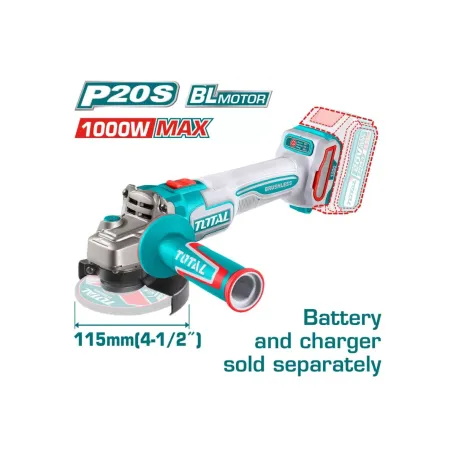 ԱՀՄ մարտկոցայինTOTAL TAGLI27153 20Վ 115մմ ԱՀՄ մարտկոցայինTOTAL TAGLI27153 20Վ 115մմ