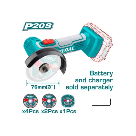 Մինի կտրող գործիք մարտկոցային TOTAL TAGLI7601 20Վ 76մմ