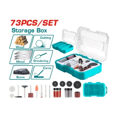 Ունիվերսալ հավաքածու փոքր գայլիկոնիչի համար 73 հատ TOTAL TAKMG7072