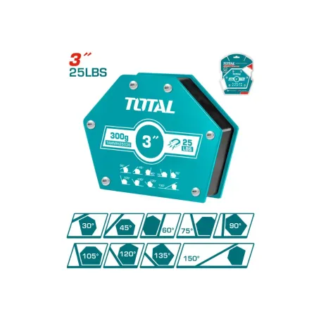Եռակցման մագնիս 6 անկյուն 3'' TOTAL TAMWH25036 Եռակցման մագնիս 6 անկյուն 3'' TOTAL TAMWH25036
