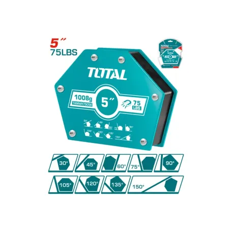Եռակցման մագնիս 6 անկյուն 5'' TOTAL TAMWH75056