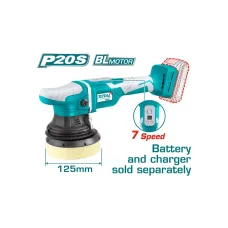 Փայլեցնող մեքենա մարտկոցային 20Վ 125մմ TOTAL TAPLI2002