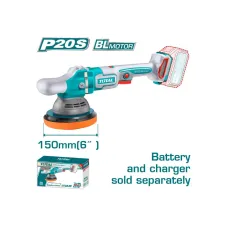 Փայլեցնող մեքենա մարտկոցային 20Վ 150մմ TOTAL TAPLI2015