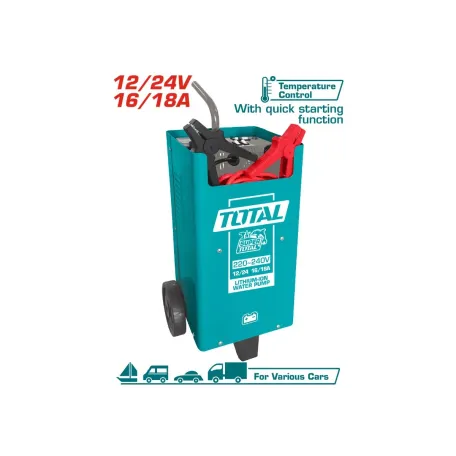 Մեքենայի մարտկոցի լիցքավորիչ 12/24Վ TOTAL TBC2201