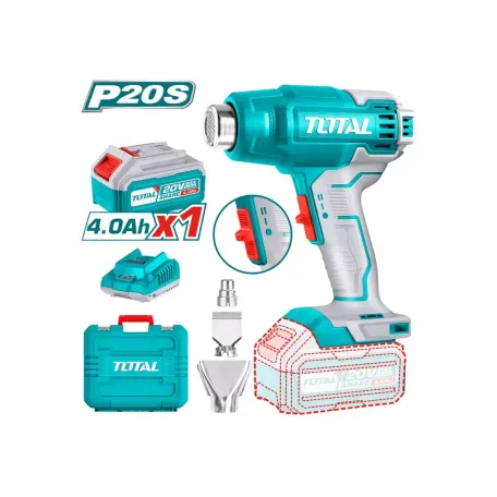 Տեխնիկական ֆեն մարտկոցային 20Վ (մարտկոցով, լիցքավորիչով) TOTAL TBLI20025