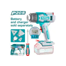 Տեխնիկական ֆեն մարտկոցային 20Վ 30-550°C TOTAL TBLI2003