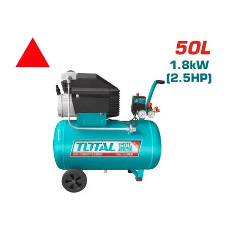 Կոմպրեսոր TOTAL TC125506 (50լ, 1800Վտ, 119լ/ր, 8բար)