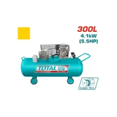 Կոմպրեսոր եռաֆազ TOTAL TC1553002 (300լ, 4100Վտ, 650լ/ր, 10բար)