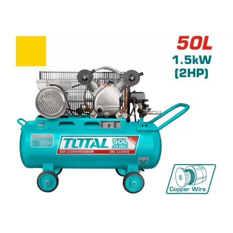 Կոմպրեսոր TOTAL TC2200506 (50լ, 1500Վտ, 176լ/ր, 8բար) Կոմպրեսոր TOTAL TC2200506 (50լ, 1500Վտ, 176լ/ր, 8բար)
