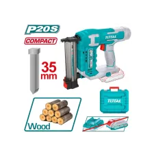 Ատրճանակ մեխ կրակող մարտկոցային 20Վ 35մմ (105 հատ մեխ) TOTAL TCBNLI3505 Ատրճանակ մեխ կրակող մարտկոցային 20Վ 35մմ (105 հատ մեխ) TOTAL TCBNLI3505