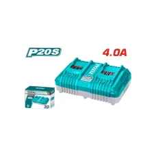 Լիցքավորիչ արագ խելացի 20v 4A 2մարտկոցի համար TOTAL TCLI2034