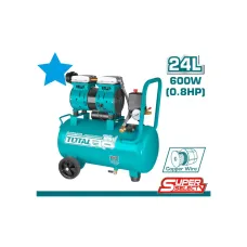 Կոմպրեսոր TOTAL TCS1075248  (24լ, 600Վտ, 110լ/ր, 8բար)