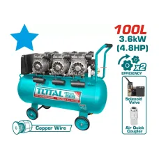 Կոմպրեսոր TOTAL TCS3361008 (100լ, 3x1200Վտ, 330լ/ր, 8բար)