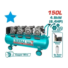 Կոմպրեսոր TOTAL TCS4481508 (150լ, 4x1200Վտ, 440լ/ր, 8բար)