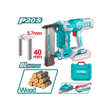 Մեխ կրակող գործիք մարտկոցային 20Վ 40մմ TOTAL TCSNLI6005