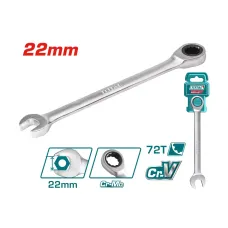 Բանալի համակցված ճռիկով 22մմ TOTAL TCSPAR221