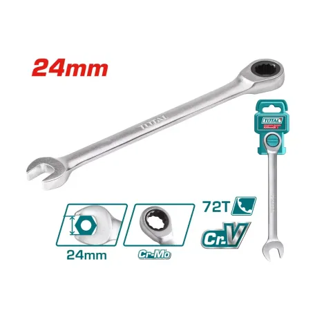 Բանալի համակցված ճռիկով 24մմ TOTAL TCSPAR241 Բանալի համակցված ճռիկով 24մմ TOTAL TCSPAR241