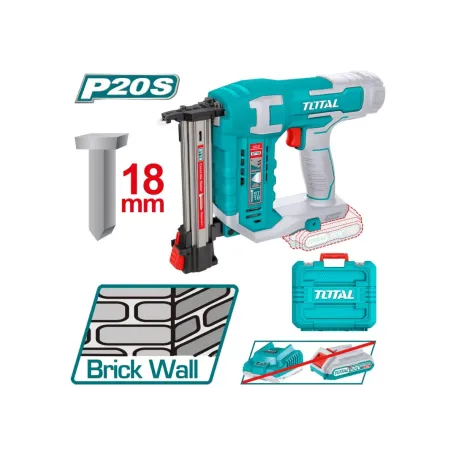 Ատրճանակ մեխ կրակող մարտկոցային 20Վ 18մմ TOTAL TCSTLI3805