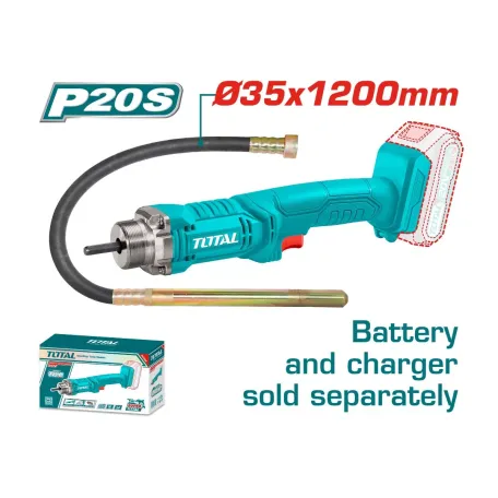 Բետոնի վիբրատոր մարտկոցային 20Վ 35x1200մմ TOTAL TCVLI202301