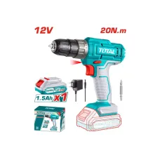 Պտուտակադարձիչ մարտկոցային 12Վ 20Նմ (մարտկոցով, լիցքավորիչով) TOTAL TDLI1218