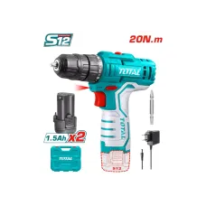 Պտուտակադարձիչ մարտկոցային 12Վ (մարտկոցով, լիցքավորիչով) TOTAL TDLI12208