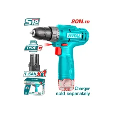 Պտուտակադարձիչ մարտկոցային 12Վ 20Նմ TOTAL TDLI12428