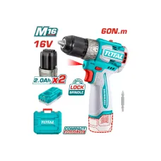 Պտուտակադարձիչ մարտկոցային 16Վ 60Նմ (2 մարտկոցով, լիցքավորիչով) TOTAL TDLI16682