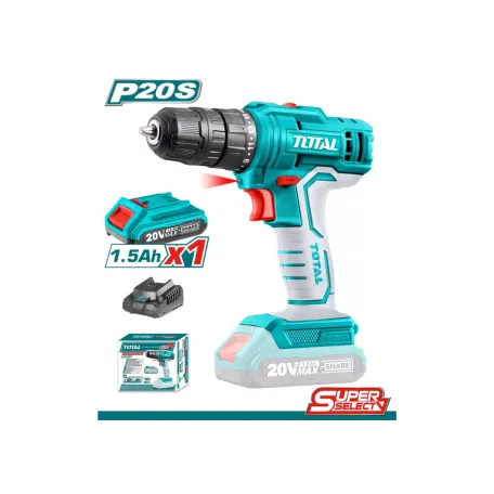 Պտուտակադարձիչ մարտկոցային 20Վ 45Նմ (մարտկոցով, լիցքավորիչով) TOTAL TDLI20011