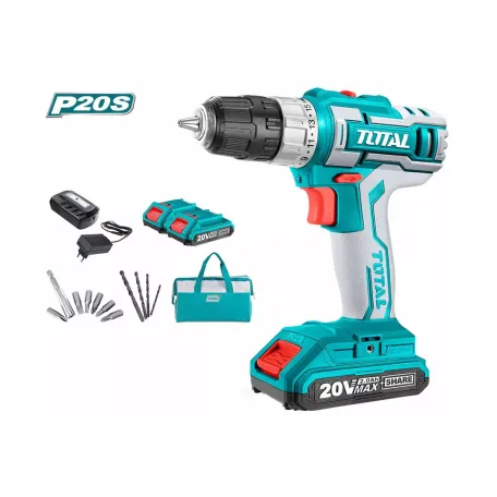 Պտուտակադարձիչ մարտկոցային 20Վ 45Նմ (2 մարտկոցով, լիցքավորիչով) TOTAL TDLI20025