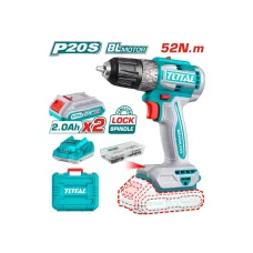 Պտուտակադարձիչ մարտկոցային 20Վ 52Նմ (2 մարտկոցով, լիցքավորիչով) TOTAL TDLI20453