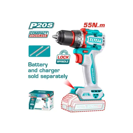 Պտուտակադարձիչ մարտկոցային 20Վ 55Նմ TOTAL TDLI205581