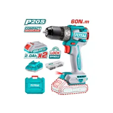 Պտուտակադարձիչ մարտկոցային 20Վ 60Նմ (2 մարտկոցով, լիցքավորիչով) TOTAL TDLI20602