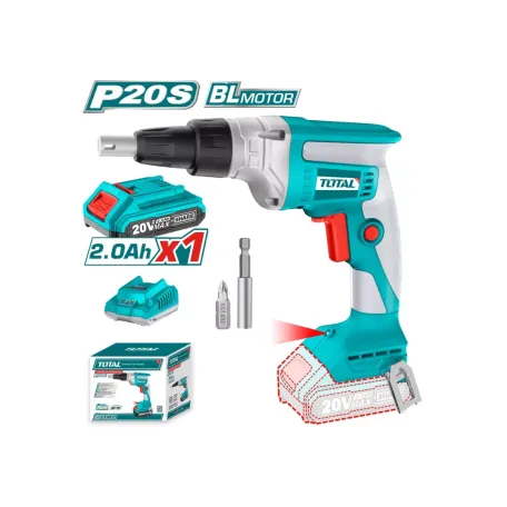 Պտուտակադարձիչ մարտկոցային գիպսաստվարաթղթի 20Վ 30Նմ (մարտկոցով, լիցքավորիչով) TOTAL TDSLI204200