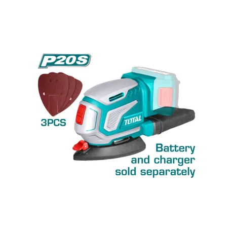 Հղկող մեքենա եռանկյուն մարտկոցային 20Վ TOTAL TDSLI2051 Հղկող մեքենա եռանկյուն մարտկոցային 20Վ TOTAL TDSLI2051