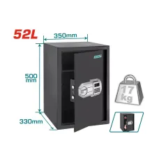 էլեկտրոնային սեյֆ TOTAL TESF5001 52լ 500x350x330մմ