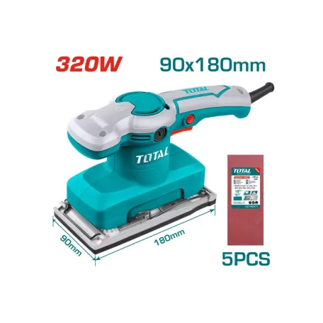Հղկող մեքենա ժապավենային TOTAL TF1301826 320Վտ 90×180մմ