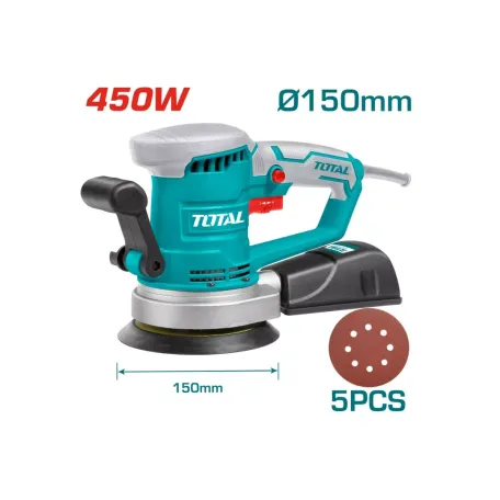 Հարթեցնող սարք օրբիտրալ 450W 150մմ TOTAL TF2041506