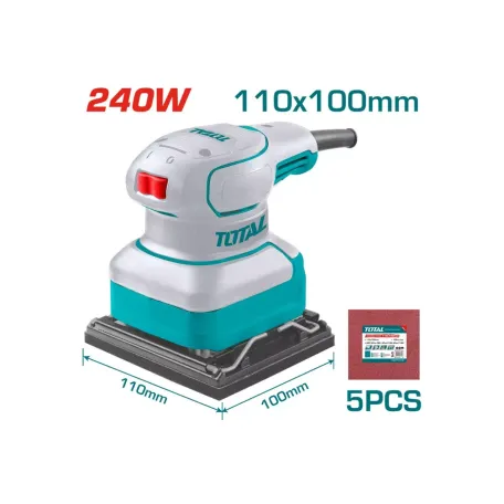 Հղկող մեքենա վիբրացիոն TOTAL TF2241108 240Վտ 110x100մմ Հղկող մեքենա վիբրացիոն TOTAL TF2241108 240Վտ 110x100մմ