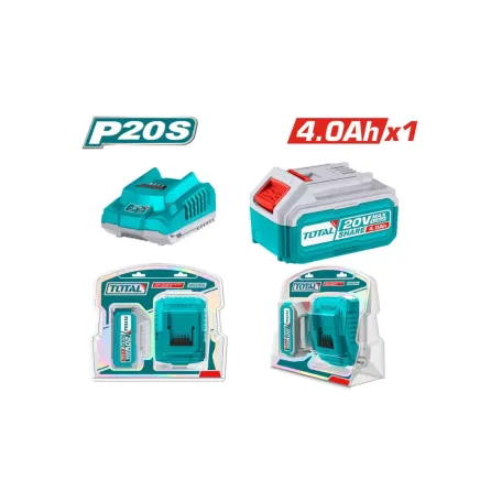 Մարտկոցի և լիցքավորիչի հավաքածու TOTAL TFBCPK1214