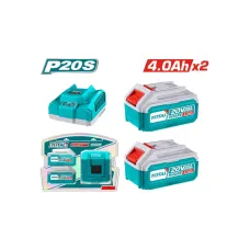 Մարտկոցի և լիցքավորիչի հավաքածու TOTAL TFBCPK1424