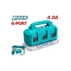 Լիցքավորիչ 20ՎՏ  4Ա 6 մարտկոցի համար TOTAL TFCLI2064