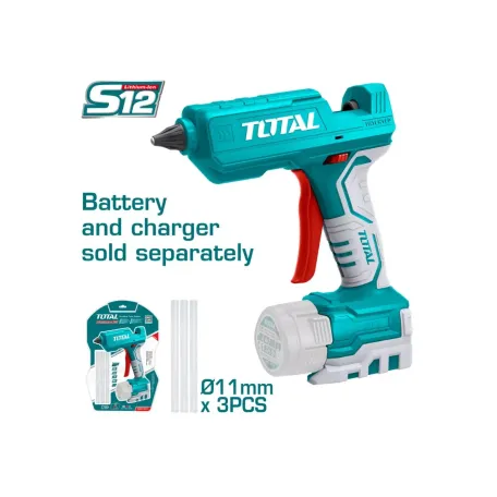 Սիլիկոնի ատրճանակ մարտկոցային 12Վ 15-18գր/ր TOTAL TGGLI1201 Սիլիկոնի ատրճանակ մարտկոցային 12Վ 15-18գր/ր TOTAL TGGLI1201